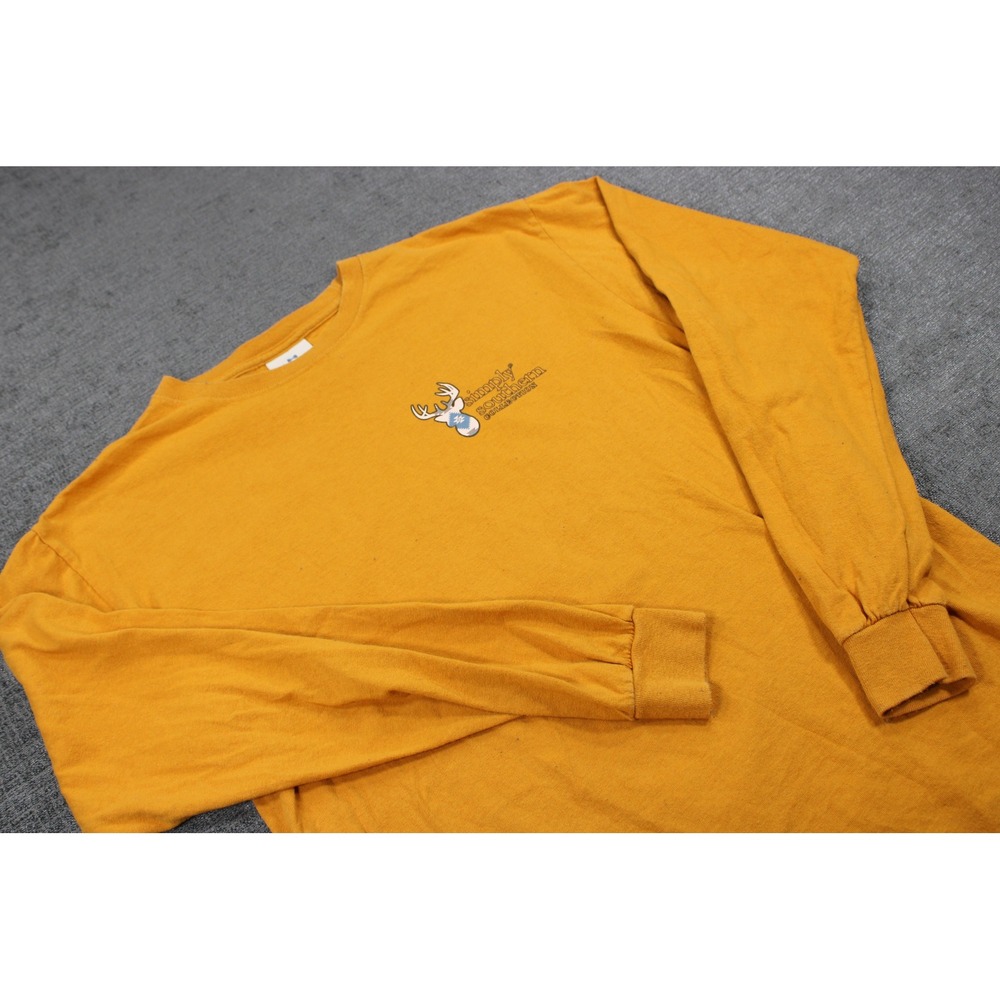 Simply‎ Southern Hey Deer Long Sleeve Graphic Tee Mustard Yellow Small